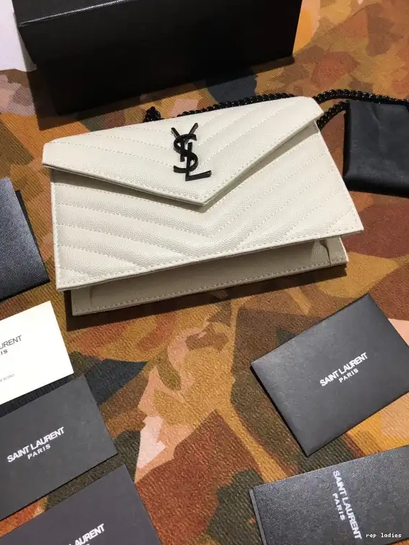 Rep ladies REP CASSANDRE WALLET MATELASSÉ CHAIN YSL 0525